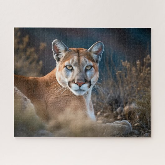 Mooie Cougar Mountain Lion Wild Cat Animal Legpuzzel (Horizontaal)