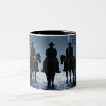 Mooie Country Western Cowboys Kerstnacht