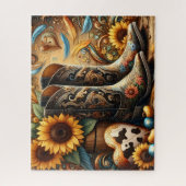 Mooie Cowboylaarzen Legpuzzel (Verticaal)