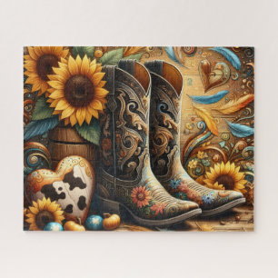 Mooie Cowboylaarzen Legpuzzel