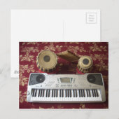 Mooie creatieve hoek: muzikaal wandtapijt briefkaart (Voorkant / Achterkant)