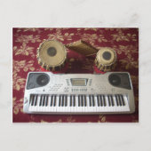 Mooie creatieve hoek: muzikaal wandtapijt briefkaart (Voorkant)