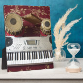 Mooie creatieve hoek: muzikaal wandtapijt fotoplaat (Zijkant)