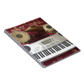 Mooie creatieve hoek: muzikaal wandtapijt notitieboek (Rechterzijde)