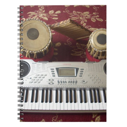 Mooie creatieve hoek: muzikaal wandtapijt notitieboek (Voorkant)
