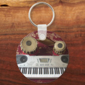 Mooie creatieve hoek: muzikaal wandtapijt sleutelhanger (Voorkant)