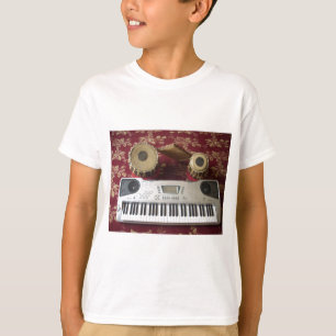 Mooie creatieve hoek: muzikaal wandtapijt t-shirt