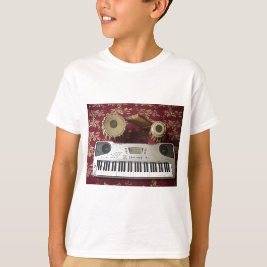 Mooie creatieve hoek: muzikaal wandtapijt t-shirt (Voorkant)
