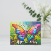 Mooie Creatieve Vlinder Kunst Briefkaart (Staand voorkant)