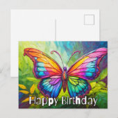 Mooie Creatieve Vlinder Kunst Briefkaart (Voorkant / Achterkant)