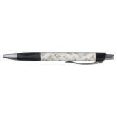 Mooie Crème Blauwe Bloemen Pen (Bodem)