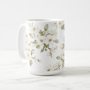 Mooie Crème Bloeiende Boom Koffiemok