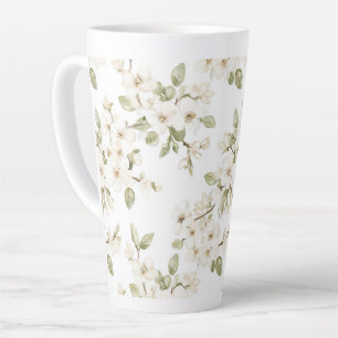 Mooie Crème Bloeiende Boom Latte Mok