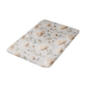 Mooie Crème Bloemen Badmat (Gekanteld)