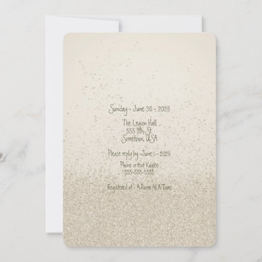 Mooie crème en roze paraplu Vrijgezellenfeest Kaart (Achterkant)