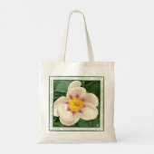 Mooie crème en roze pioenroos op canvas tas. tote bag (Achterkant)