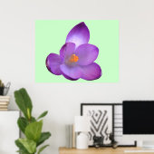 Mooie Crocus-afdrukken Poster (Thuiskantoor)