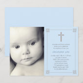 Mooie Cross foto doop/doopuitnodiging Kaart (Voorkant / Achterkant)