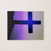 Mooie Cross Paarse Sky Legpuzzel (Horizontaal)