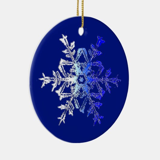 Mooie Crystalline Snowflake Ornament (Rechts)