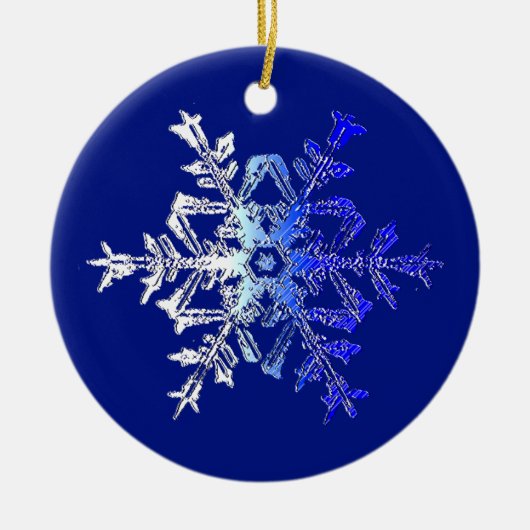 Mooie Crystalline Snowflake Ornament (Voorkant)