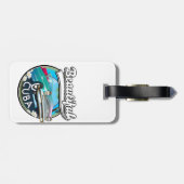 Mooie Cuba retro logo. Bagagelabel (Achterkant horizontaal)