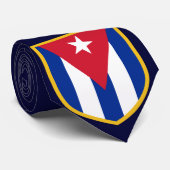 Mooie Cubaanse vlag Stropdas (Opgerold)