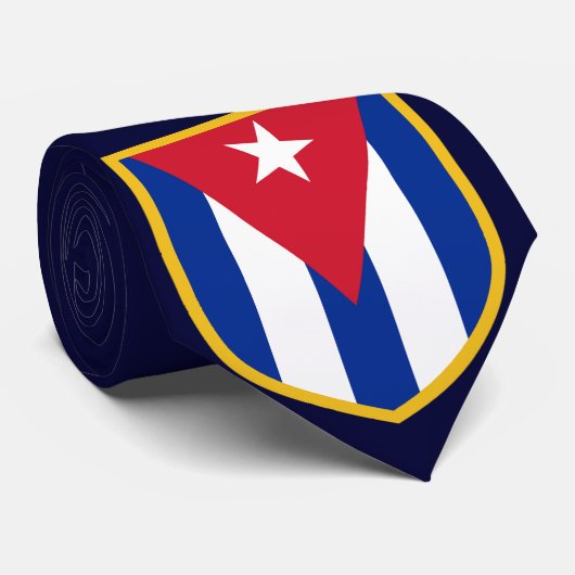 Mooie Cubaanse vlag Stropdas (Opgerold)