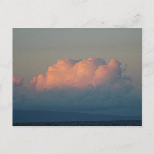 Mooie cumulonimbuswolken bij zonsondergang op Hawa Briefkaart (Voorkant)