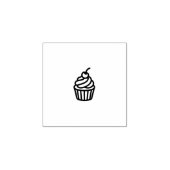 Mooie Cupcake Lijn Kunst Stempel (Afrduk)