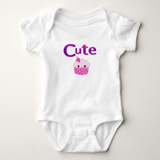Mooie Cupcake Ontwerp Romper (Voorkant)