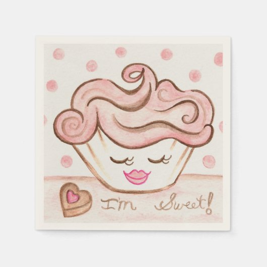 Mooie Cupcake Servetten (Voorkant)