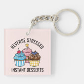 Mooie Cupcake Sleutelhanger (Achterkant)