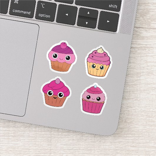 Mooie cupcake sticker set (Detail)