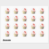 Mooie Cupcake Stickers (Vel)