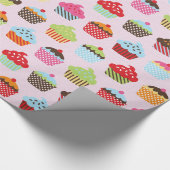 Mooie Cupcakes Cadeaupapier (Hoek)