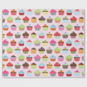 Mooie Cupcakes Cadeaupapier (Vlak)