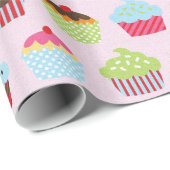Mooie Cupcakes Cadeaupapier (Rol Hoek)