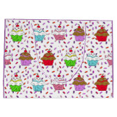 Mooie Cupcakes en Suiker Spikkels Groot Cadeauzakje (Achterkant)