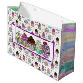 Mooie Cupcakes Groot Cadeauzakje (Voorkant Gekanteld)