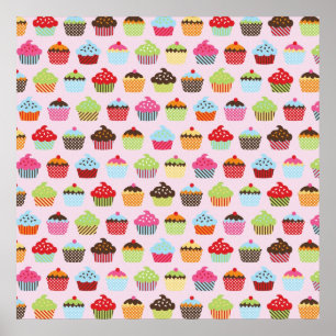 Mooie Cupcakes Poster