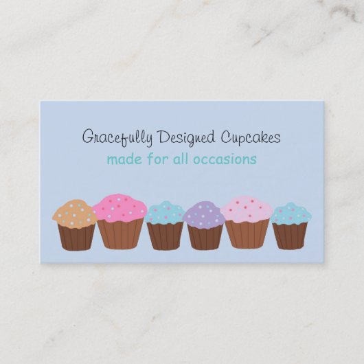 Mooie Cupcakes Visitekaartje (Voorkant)
