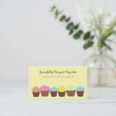 Mooie Cupcakes Visitekaartje (Staand voorkant)