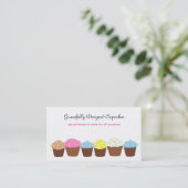 Mooie Cupcakes Visitekaartje (Staand voorkant)