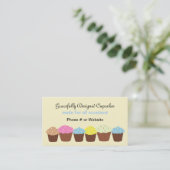 Mooie Cupcakes Visitekaartje (Staand voorkant)