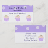 Mooie Cupcakes Visitekaartje (Voorkant / Achterkant)