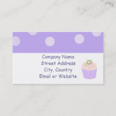 Mooie Cupcakes Visitekaartje (Achterkant)
