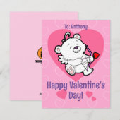 Mooie Cupido Beer Valentijnsdag Kaart (Voorkant / Achterkant)
