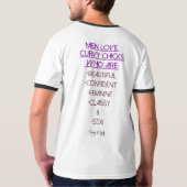 Mooie Curvy Vrouwen T-shirt (Achterkant)