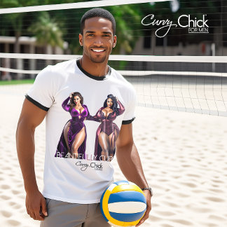 Mooie Curvy Vrouwen T-shirt